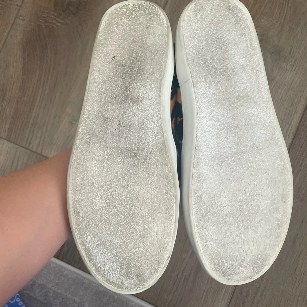 Kate Spade Black and Tan Slip-On Shoes